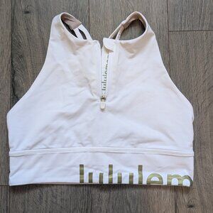 Lululemon Special Edition Energy Sports Bra High Neck Long Line Zip size 8
